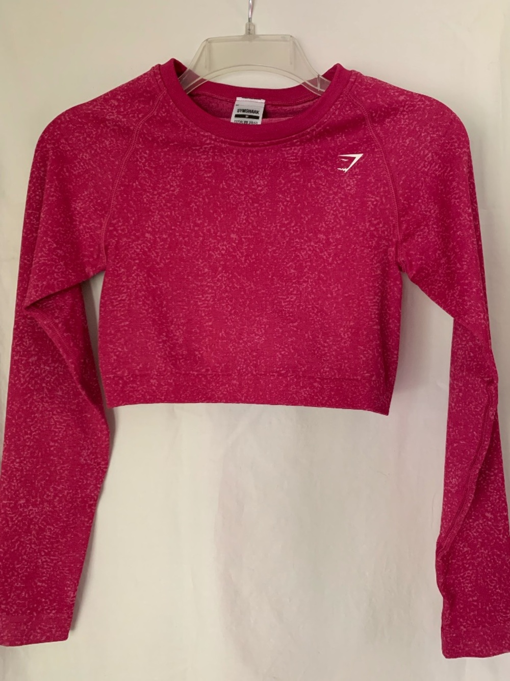Gymshark 'Adapt Fleck' seamless long sleeve crop top